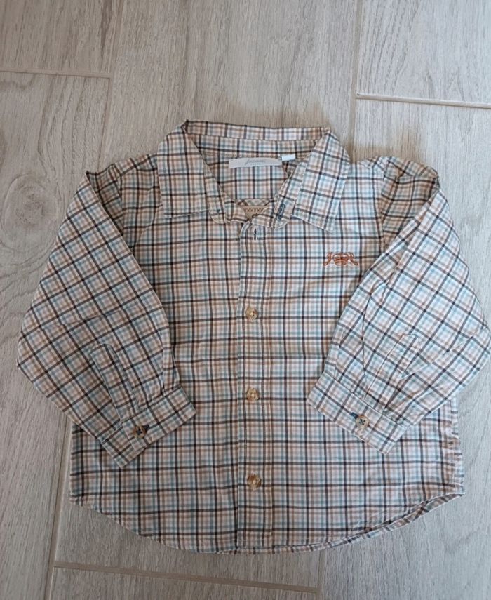 Salopette Marèse  - chemise Jacadi - Jean - TBE - photo numéro 5