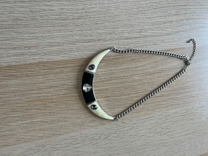 Collier crème et noir - photo numéro 2