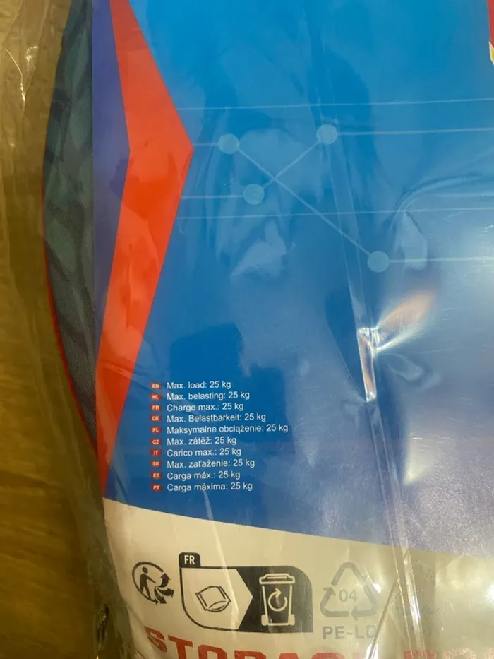 Pouf de rangement rouge et bleu Pat Patrouille 28x28x27 cm - max 25 kg Nickelodeon neuf - n84p - photo numéro 5