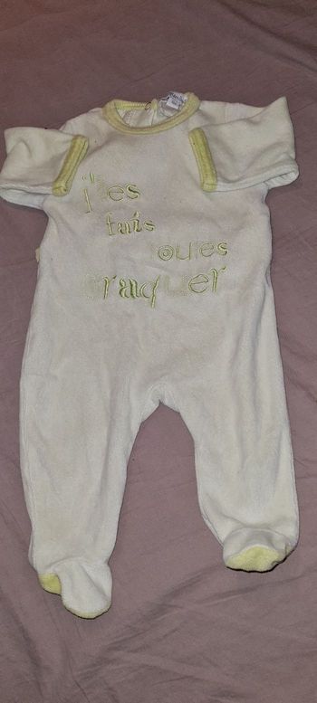 Pyjama 1 mois velours