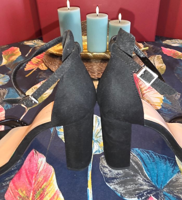 Escarpins a talons larges velours 39 - photo numéro 9