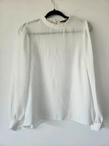 Blouse blanche à longues manches Primark taille 38 / M
