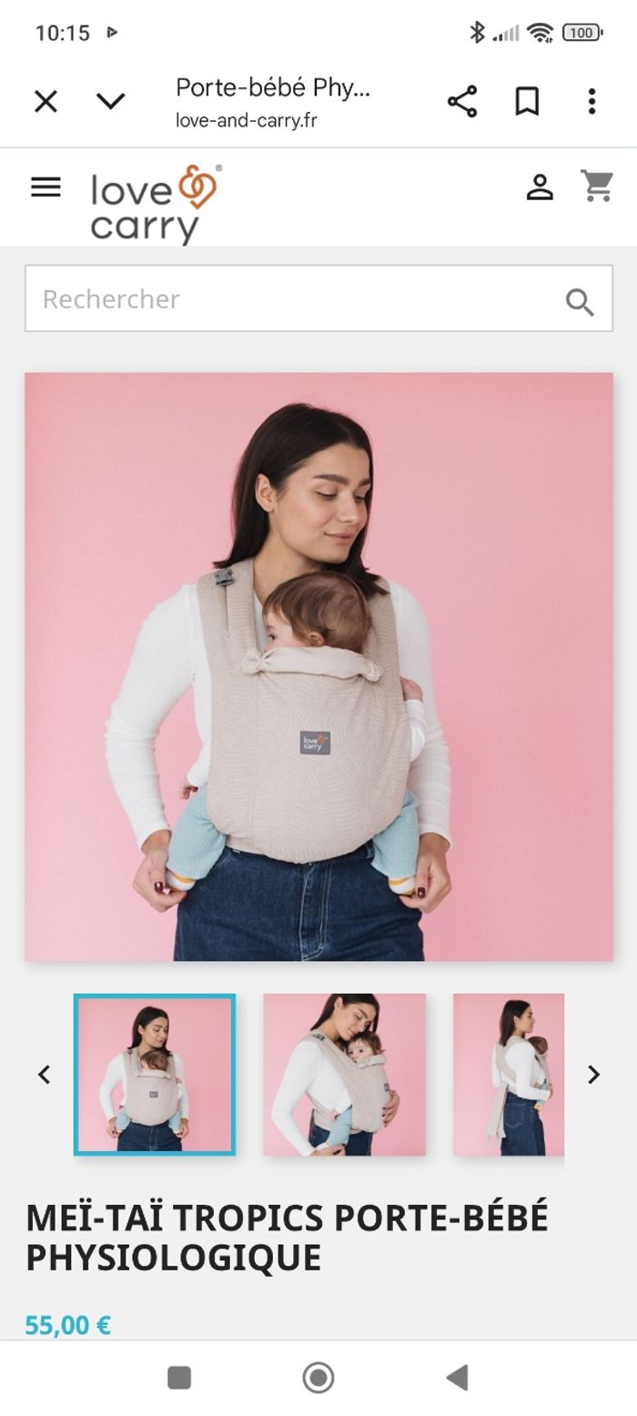 Écharpe porte-bébé physiologique à partir de 2 mois jusqu'à 2 ans - photo numéro 4