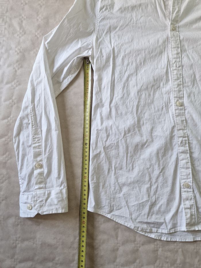 Chemise  manches longues  , homme  , Tommy Hilfiger  , blanche , taille L , Slim - photo numéro 5