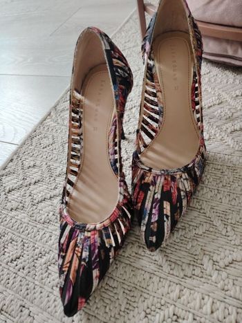 Escarpins ouvert multicolores