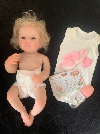 Bébé Reborn réaliste de 48 cm en vinyle souple