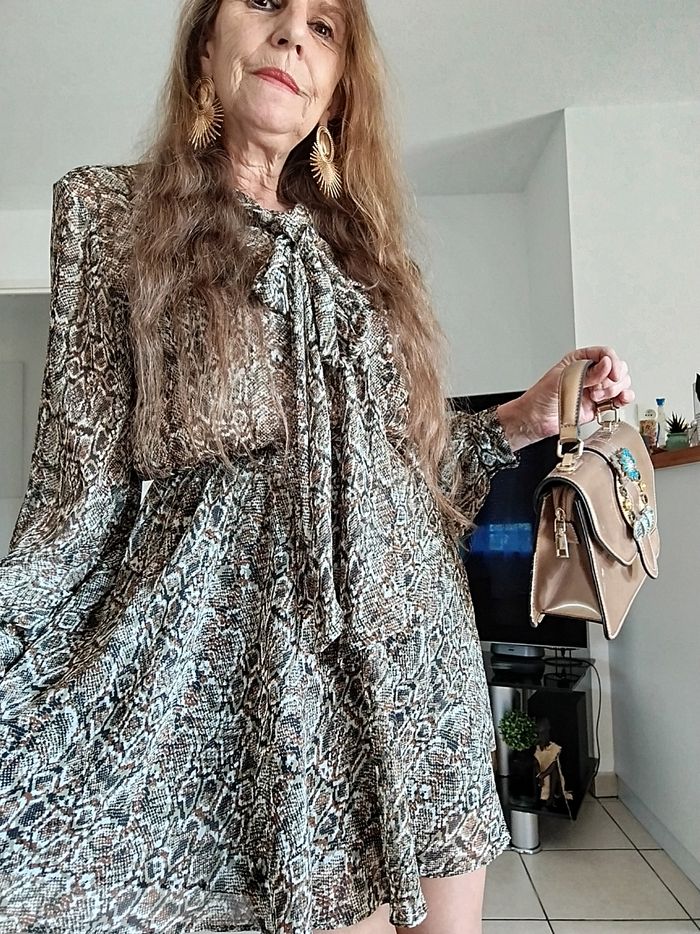 Robe 👗 façon reptile ZARA - photo numéro 6