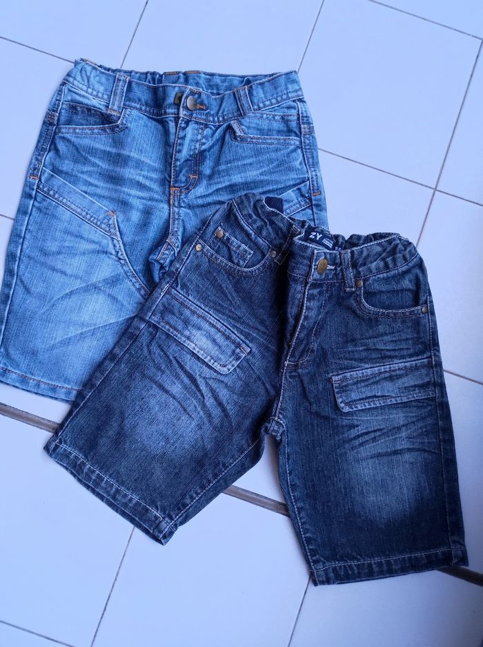 Lot 2 short jeans, garçon - photo numéro 4