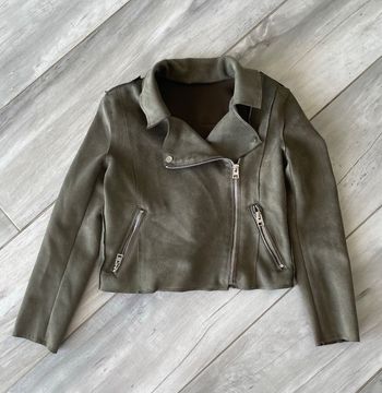 Belle veste blouson fille T 10 ans Kiabi vert kaki