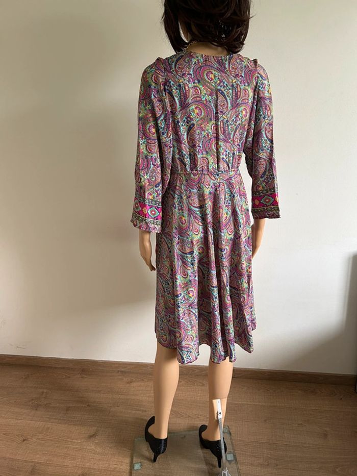 Robe imprimée neuve en soie Trebol taille unique - photo numéro 10