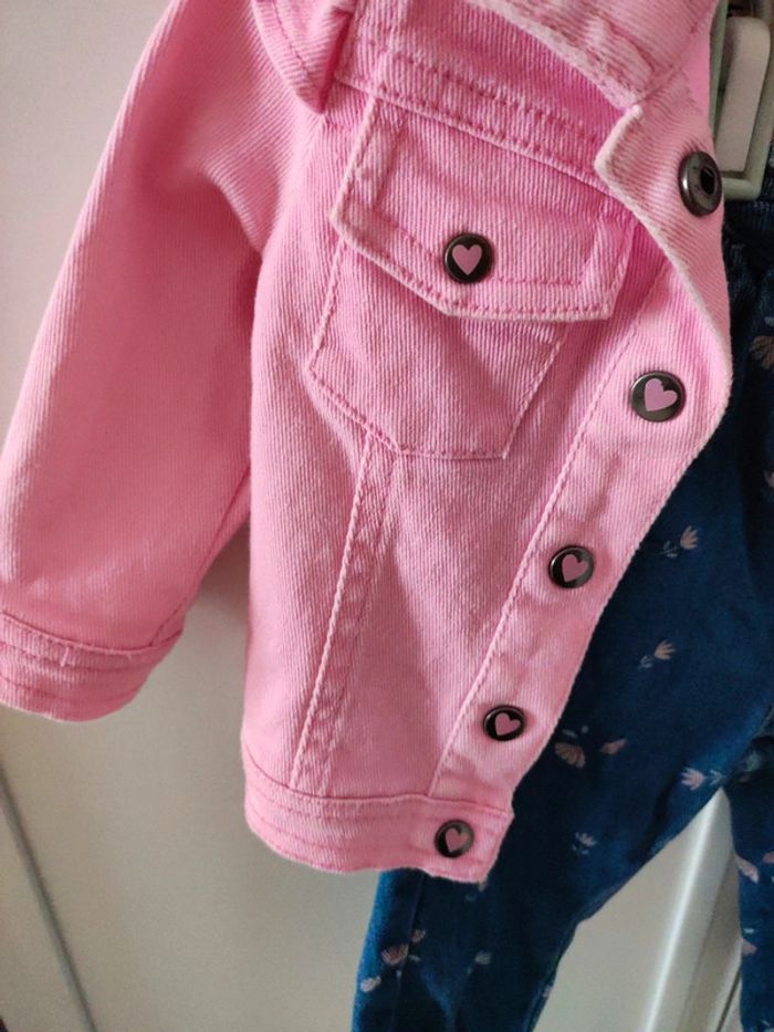 Ensemble en jean creeks 6 mois 68 cm veste + jean - photo numéro 4