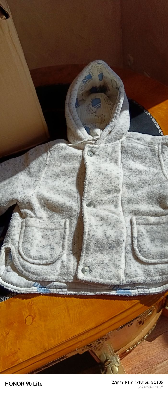 Blouson hiver gris