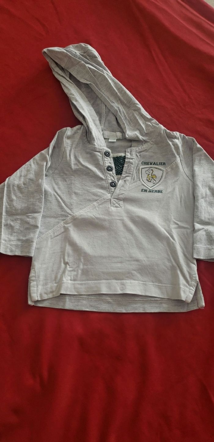 Lot se sweat-shirts manches longues T 12 mois - photo numéro 4