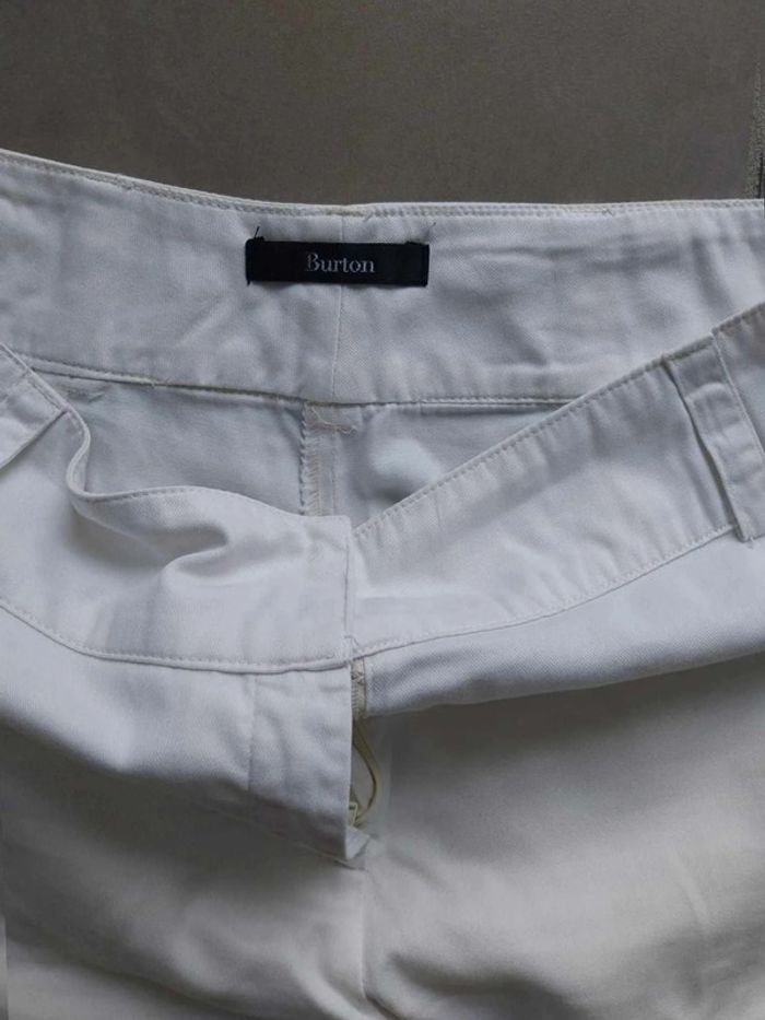 Pantalon en toile  blanc cassé T38 - photo numéro 4