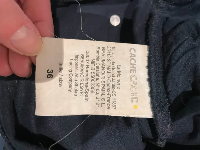 Jean slim bleu marine Cache Cache femme taille 36 en très état - photo numéro 5