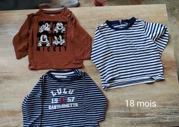 Lot tee shirt manche longue