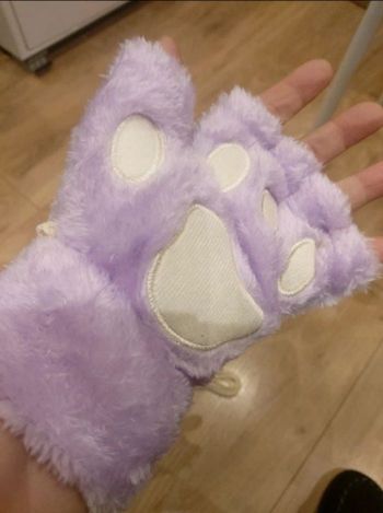 Gants mitaines pattes de chat chien ours