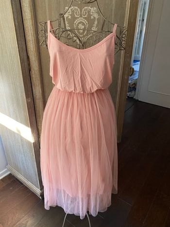 Robe tulle rose