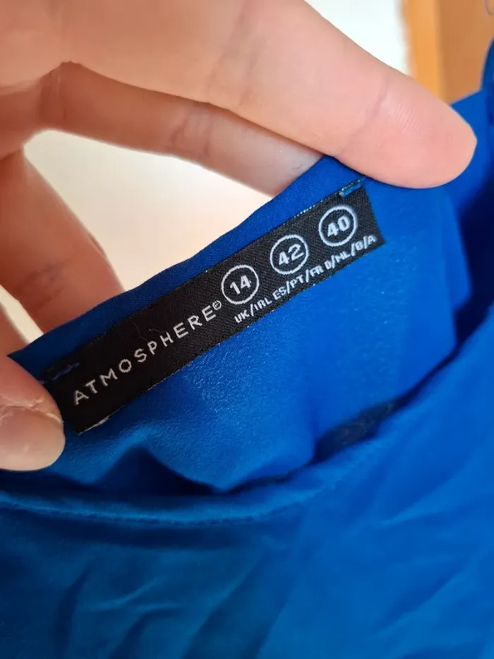 Lot de 2 débardeurs femme vert et bleu taille 42 - photo numéro 3