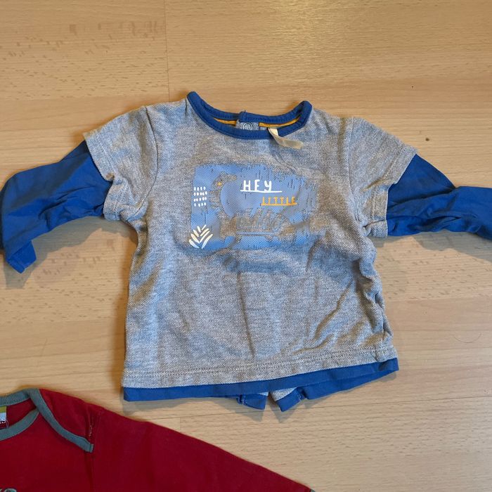 Lot de 3 t shirts manches longues taille 3 mois - photo numéro 3