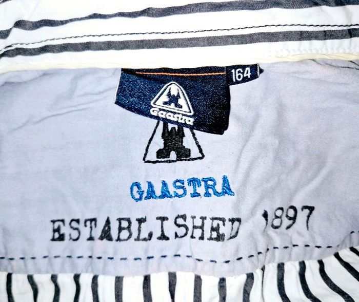 Chemise blanche lignée bleu marine - 164 - gaastra - photo numéro 9