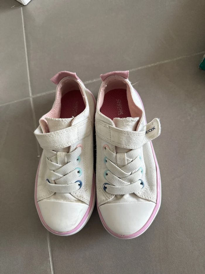 Chaussure geox toile blanche