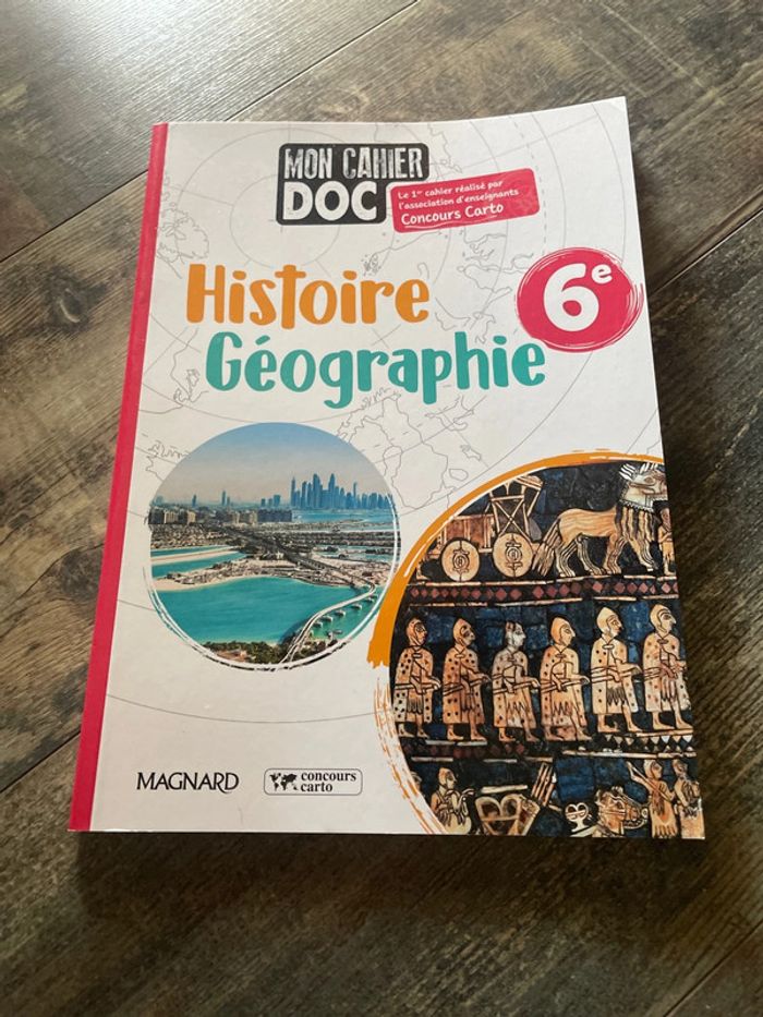 Cahier d’histoire géographie 6e neuf