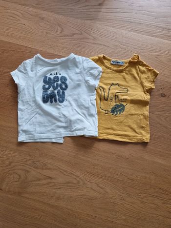 Lot t-shirt 12 mois