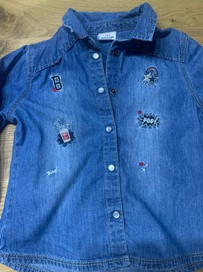 Chemise en jean fille - photo numéro 2