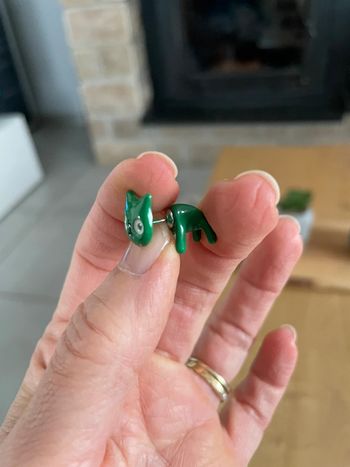 Boucle d’oreille chat