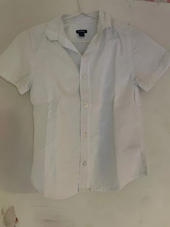 Chemise manche court blanche enfant