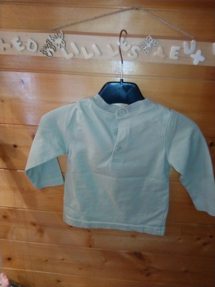Tee shirt bébé garçon manches longues taille 12 mois - photo numéro 3