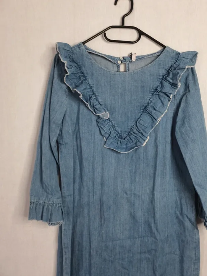 Robe en jean à volants zara - photo numéro 2