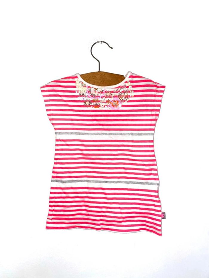 Robe rayée col bijoux