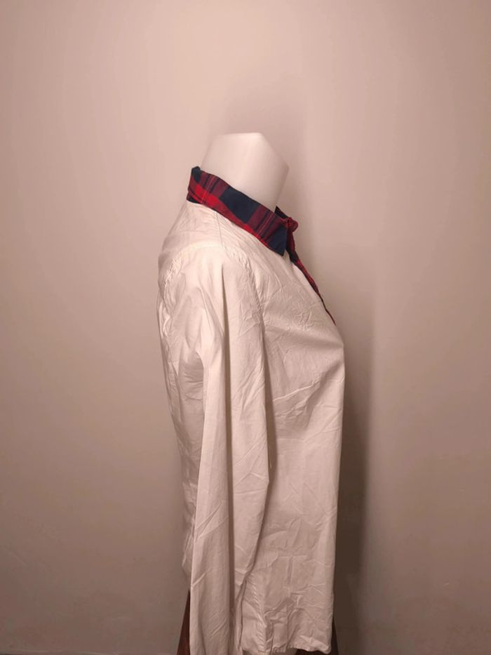Chemise Tommy Hilfiger Femme Taille M Blanc-Rouge - photo numéro 3