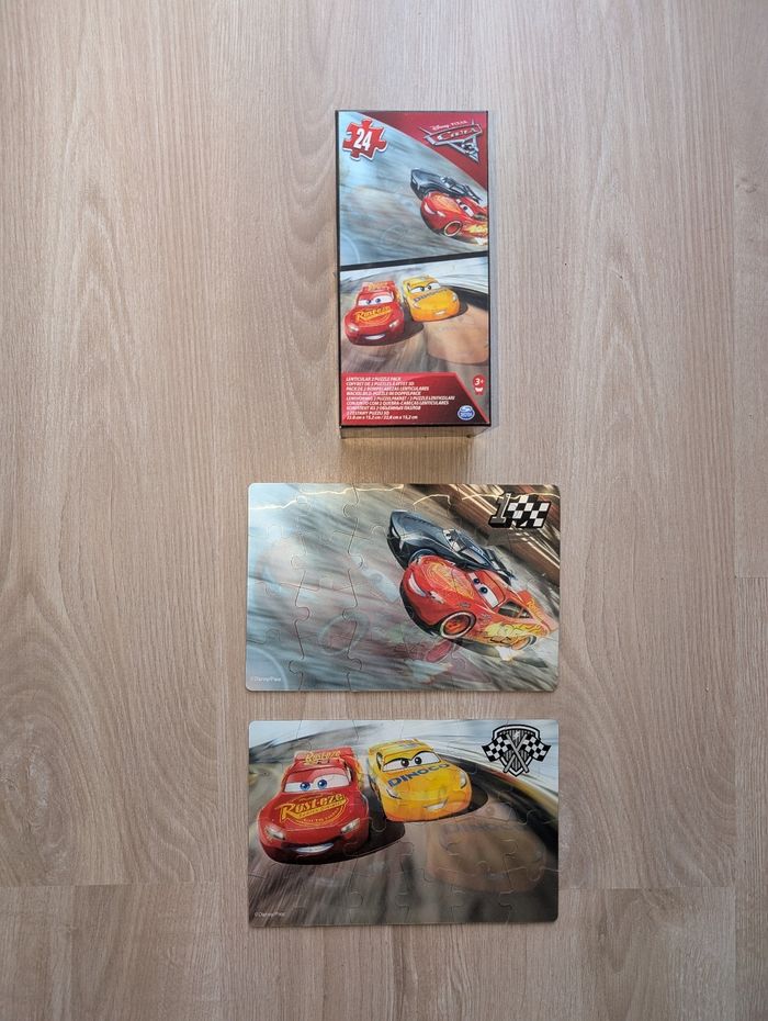 Coffret puzzles Cars avec effet 3D