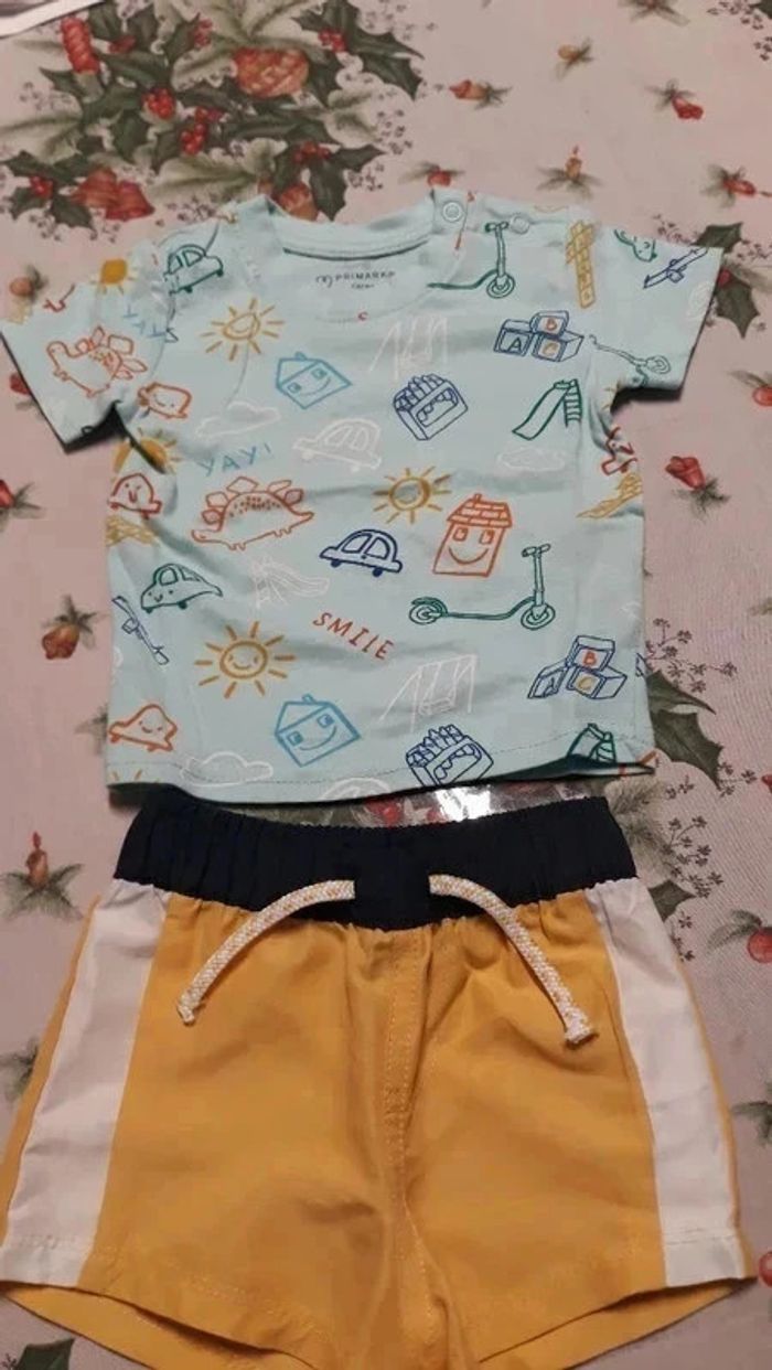 Ensemble été Primark 62cm 3 mois - photo numéro 2