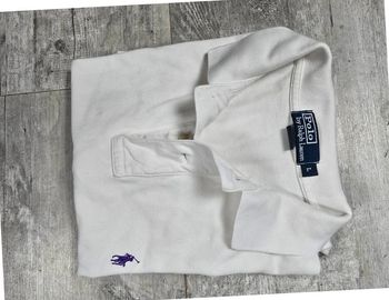 Polo Blanc Ralph Lauren - Taille L