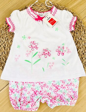 Combishort intégré imprimé fleuri Plus Collection