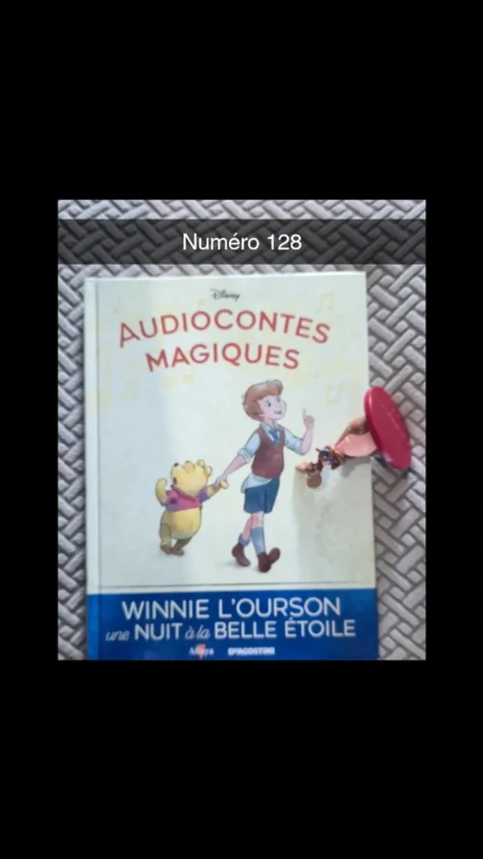 N¤128 audioconte Magique Altaya disney deagostini livre+figurine audio conte compte
