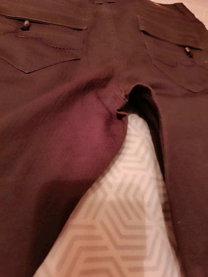 Jean skinny marron T. 42 _ Yessica - photo numéro 5