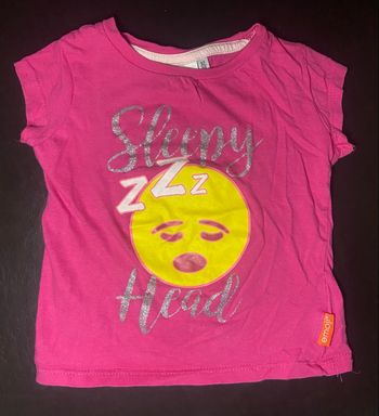 Tee-shirt »Emoji »rose fuchsia et jaune