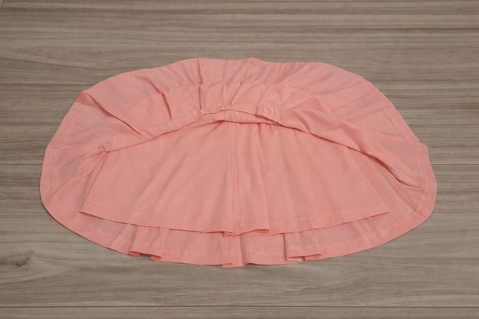 Jupe plissée pour filles avec short intérieur rose - photo numéro 3