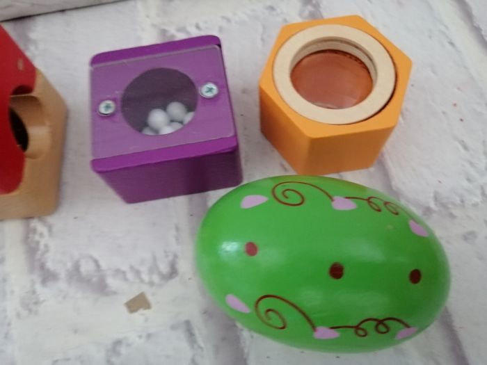 Lot de jouets en bois éveil bébé hochet... - photo numéro 3
