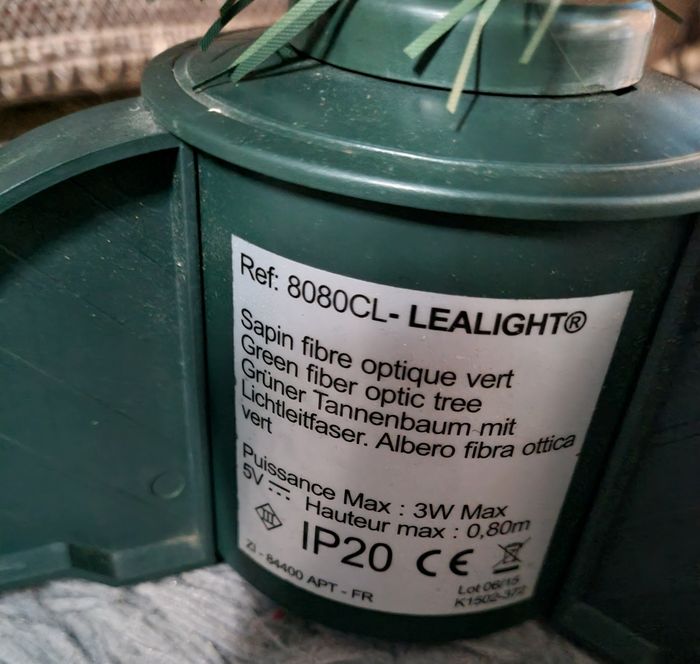 Sapin fibre optique vert 80cm 🎄 - photo numéro 3