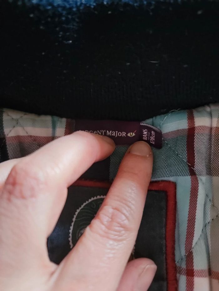 Manteau bleu marine 8ans sergent major - photo numéro 3