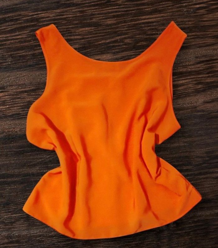 Blouse fluide orange – Taille L – Marque Time, 18 Leisure Inc - photo numéro 2