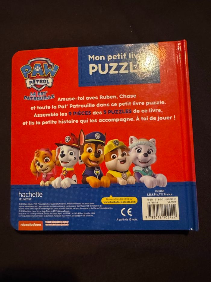 Mon petit Livre puzzle Pat Patouille 5 x 9 pièces - photo numéro 8