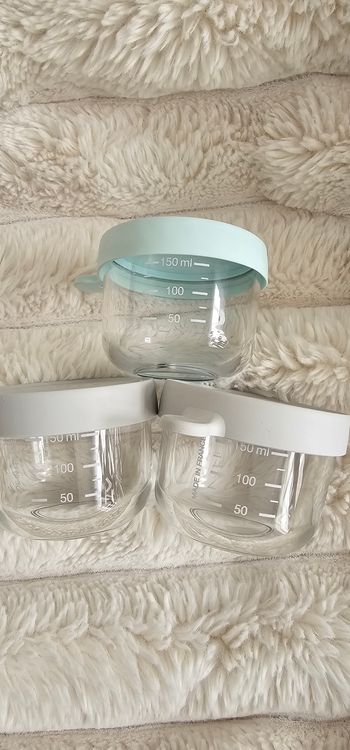 Lot de 3 pots en verre Béaba 150ml