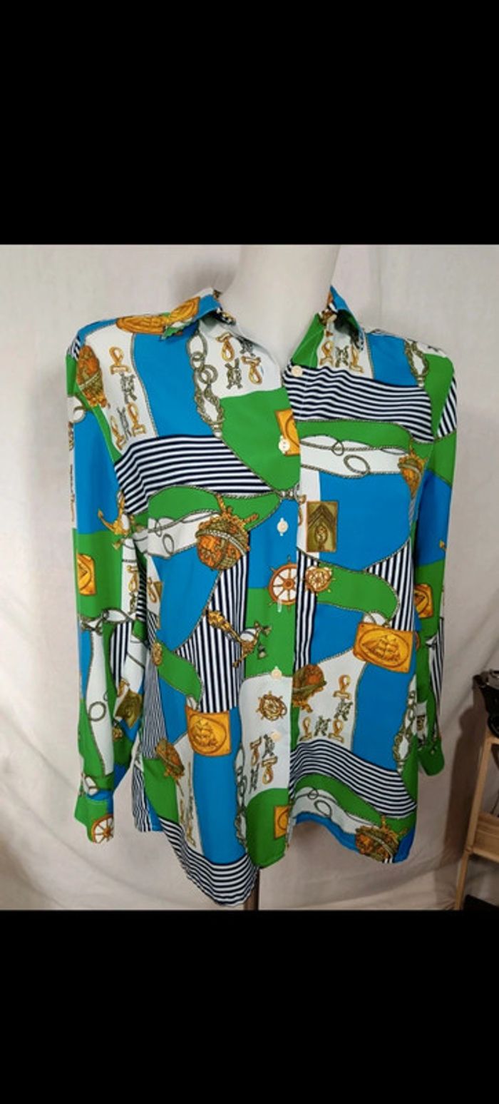 Burberrys | Chemise motif marin |   t. 38 - photo numéro 5